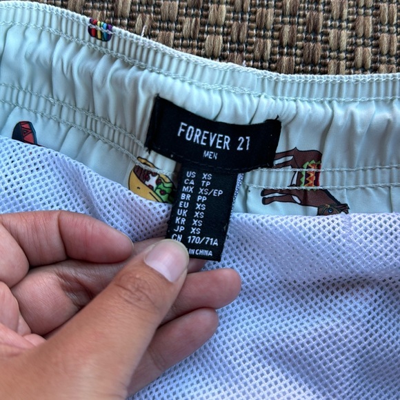 Forever 21 Men Taco Swim Trunks - Picture 2 of 4